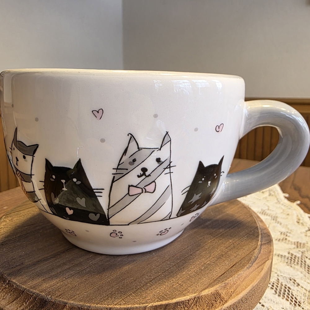 Jumbo Cat Mug by 10 Strawberry Street